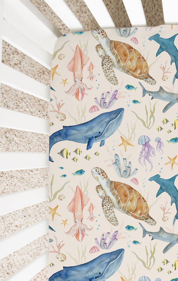 Marine Life Crib Sheet - Love, Eloise