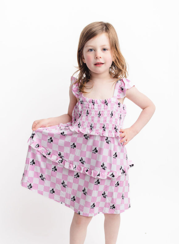 Miss Mouse Smocked Twirl Dress - Love, Eloise